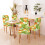 Orangefarbene Halloween-Stuhlhussen, abnehmbar, 4er-Set ... 2