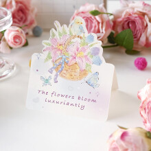 3D Floral Pop-Up Greeting Card (4.65x3.86"), Romantic Bouquet Design for Valentine’s, Anniversary, Wedding, Birthday — Compatible with standard