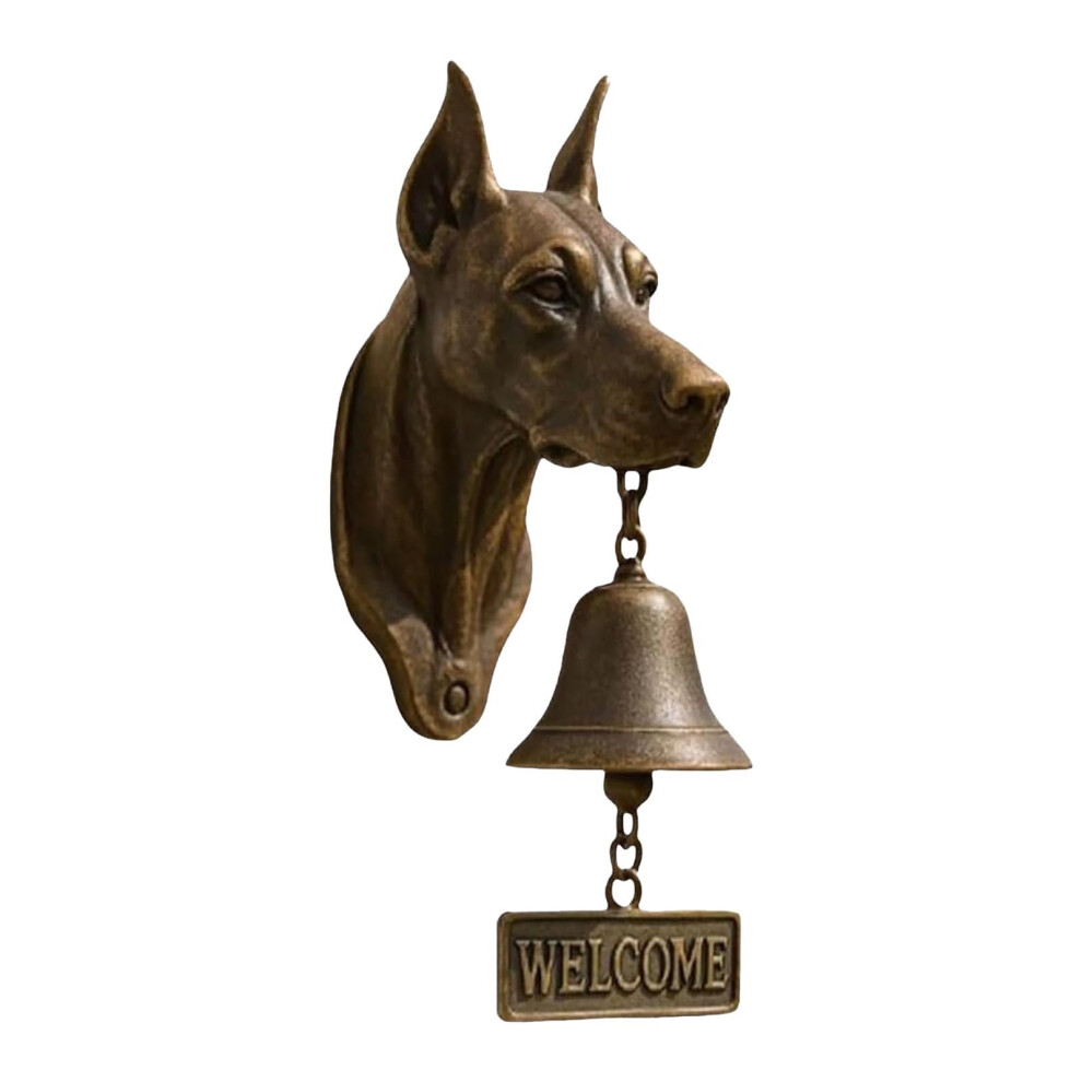 Damai Dog Welcome Doorbell Vintage Metal Wall-Mounted For 971050446660