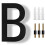 8 Inch Modern Floating House Numbers Black Shadow Design 1