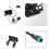 Electric Bike LCD Display with NFC Function Scooter LCD Panel Screen 24-72V Scooter Meter with Number 2 Protocol 6