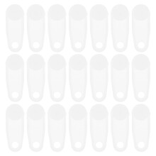 24pcs White Plastic Curtain Track Glider Hooks Plastic Curtain Hooks Replacement Parts Window Door Shower Curtain Track Accessories White