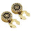 Round Rhinestone Cufflinks Korean Style 1 Pair 1