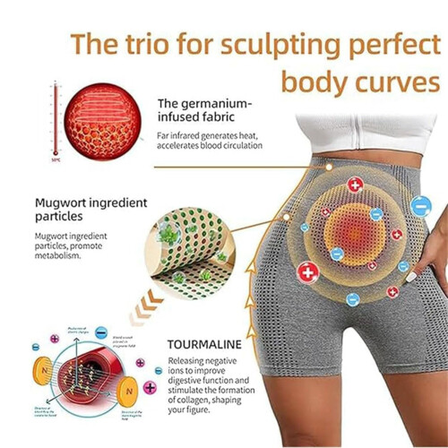 Micro Vibration Massage Shorts High Waist Butt Lifting 1