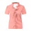 Women's V-Neck Ruffle Top Pink Size M 4
