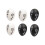 Easter Eggs Assorted Colors 6 Pcs 1