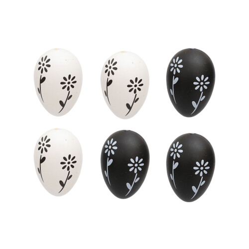 Easter Eggs Assorted Colors 6 Pcs