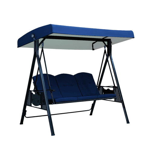 Swing Canopy Replacement Top 3-Seat 210D Waterproof Cover