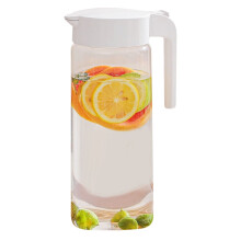 Press-Seal Large-Capacity Refrigerator Jug – Plastic Cooler Container, Space-Saving Design, Easy-Pour Spout, Cold Drink Keeper, Compatible with