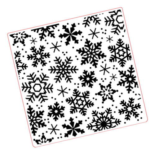 Snowflake embossing folder for card making, 1 piece