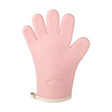 Heat Insulating Silica Gel Gloves - High Temperature Resistance For Baking & Oven Use, Thickened Microwave-Safe Mitts With Non-Slip Grip