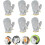 Double-Sided Silver Dishwashing Gloves Steel Wire Mesh 1 1