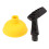 Mini toilet plunger with slip-proof handle 1