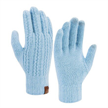 Winter Gloves Women Winter Solid Color Knitted Gloves Suitable for Both Men and Women Providing Warm and Comfortable