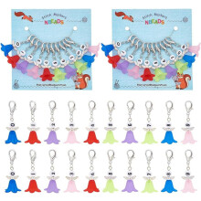 Angel Stitch Markers 0-9 Set 20 Pieces Wing Flower Charms