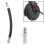 Tire Inflator Extension Hose 16 cm Black 1