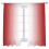 Sheer Voile Curtains Red White Gradient 52x72 Rod Pocket 2 1