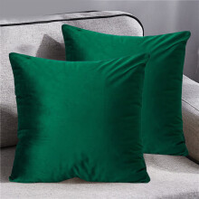 Decorative Throw Pillows, Linen Sofa Cushion,Sofa Bed Pillows for Living Room, Bedroom, Office Decor,18x18 Inch(Green)