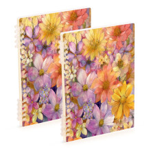 A5 Spiral Notebook with Removable Wire Binding, 60 Sheets,