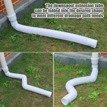 Plastic Drain Extension Pipe with Rotating Connector 1.5m