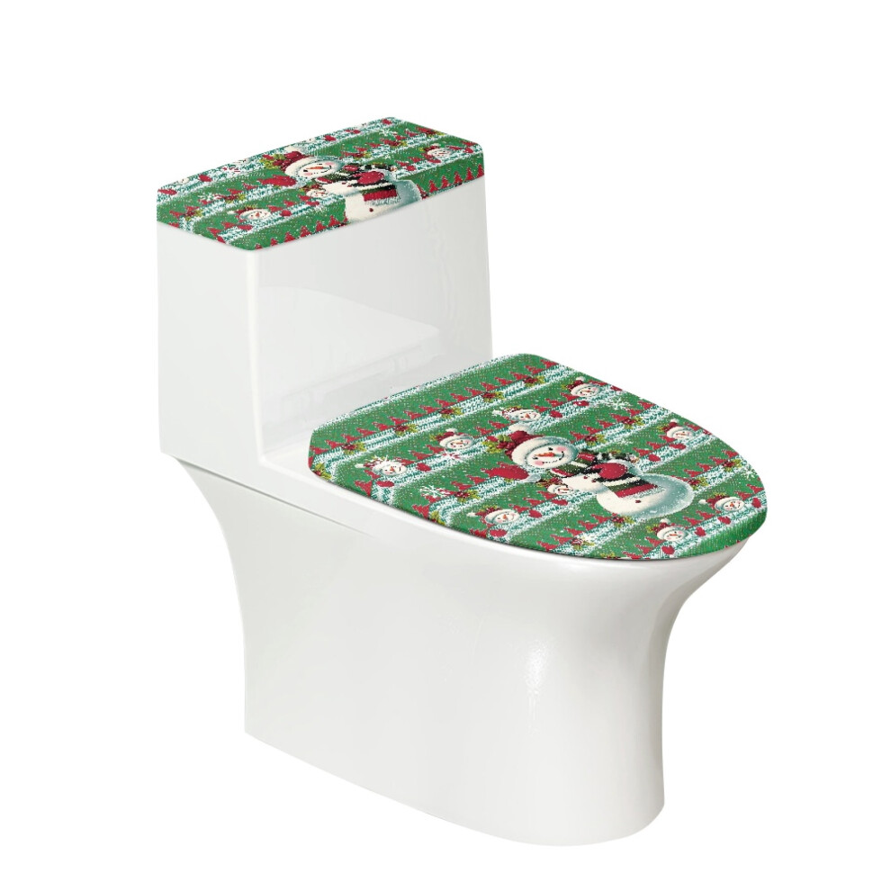 Snowman Toilet Lid Cover Set Of 2 Universal Machine Washable 971050800066