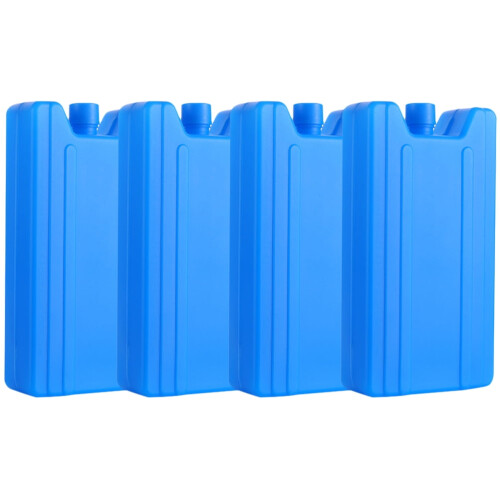 Blue Plastic Ice Packs Reusable 4 pcs