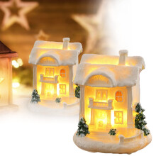 Lighted Christmas Village Sets – Battery-Operated Winter Houses & Figurines for Tabletop Holiday Displays