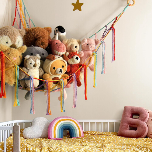 Stuffed Animal Storage Hammock Net Large Corner Toy 1