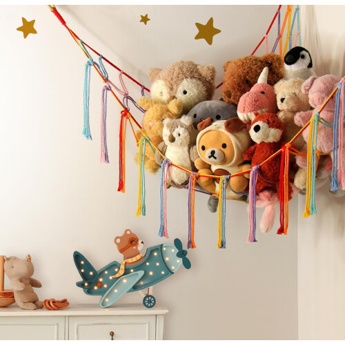 Stuffed Animal Storage Hammock Net Large Corner Toy 2