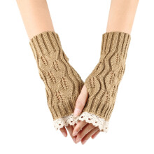 Arm Warmers Women Arm Sleeves for Female Handmade Crochet Fingerless Lace Gloves Winter Mittens Girls Arm Sleeves Hand Warmer Arm Warmers