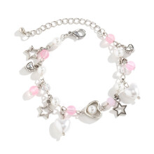 Cute Beads Bracelet Tassels Bracelet Fashionable Beads Wrist Jewelry Charm Bracelet Perfect Gift for Women Girls Teens