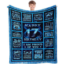 13th Birthday Throw Blanket (30x40in) for 13 Year Old Boy – Cool Gift Idea, Compatible with All Beds