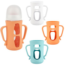 Silicone Bottle Sleeves with Handles for Pigeon Glass