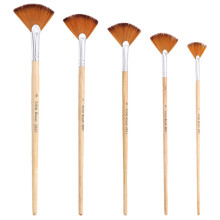 5Pcs Portable Paint Brushes Multi-function Fan Brushes Professional Watercolor Brushes