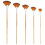 5Pcs Portable Paint Brushes Multi-function Fan Brushes Professional Watercolor Brushes 1