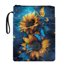 Bible case bag with pocket for mothers, starry sunflower