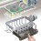 Kitchen Sink Caddy, Adjustable Multifunction Sponge Holder for 0.7-1.1" Pipes 1