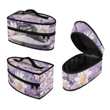 Travel Iron Carrying Storage Bag Light Purple Rabbit Handheld with Handle and Zipper, Case Only