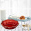 Clear flower-shaped fruit tray salad bowl 1 pc 6
