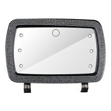 Rechargeable Car Visor Mirror with 3 Light Modes Clip-On