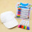 Fabric Markers Pen Set 8 Colors Fine Tip Permanent for 4