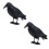 Crow Decoy Full Body Plastic Black with Stake 1