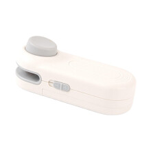 Mini Bag Sealer with Magnet, 1 Pc 2025 Portable Handheld Chip Bag Sealer for Chip, Resealer Machine for Food, Snacks, Kitchen, 3.82x1.46 Inch, White