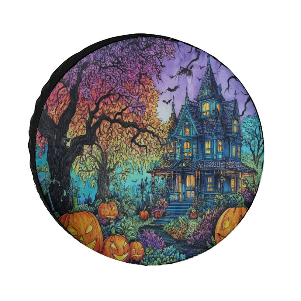 Halloween Camper Spare Tire Cover Waterproof Sun-Proof 962125738018