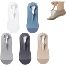 Zeanaturals Ultra Thin Liner Non Slip No Show Socks, Womens Men Soft Breathable Ice Silk Sock oft Lightweight No Show Sock