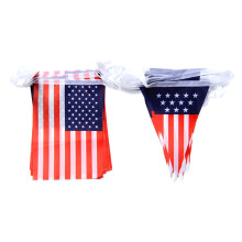 2Pcs American Flag Decorations for Outdoors National Day Celebration Assorted Colors in 5.5M 15M Sizes