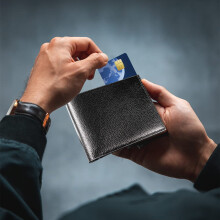 Top Grain Leather RFID Wallet for Men | Bifold with ID Window, Slim Design, Extra Card Slots | Compatible with All Cards