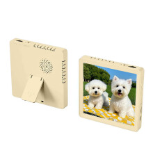 Photo Frame Bluetooth Speaker with Custom Photo Display, Voice Memo & TF Card Playback – Magnetic Fridge Mount, Compatible with Bluetooth 5.0