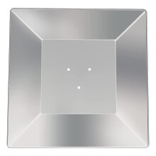Replacement Square Reflector Flame Shield for Most For Pyramid Patio Heaters Aluminum Cover with Hole Spacing 7cm and 11cm