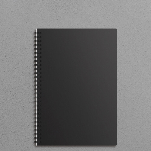 A5 Spiral Notebook Black Cover 120 Pages 1